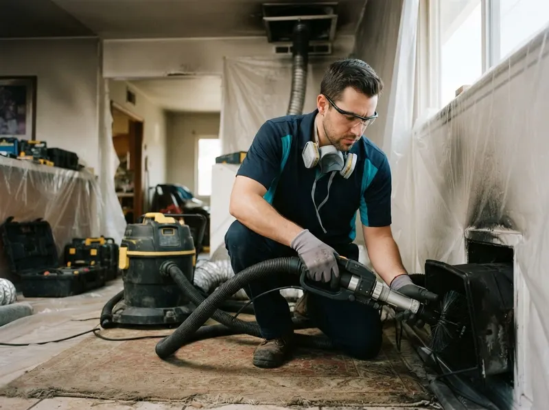 HVAC Duct Cleaning & Soot Encapsulation in los angeles, CA